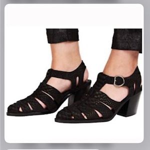 Jeffrey Campbell Black Strappy Sandals